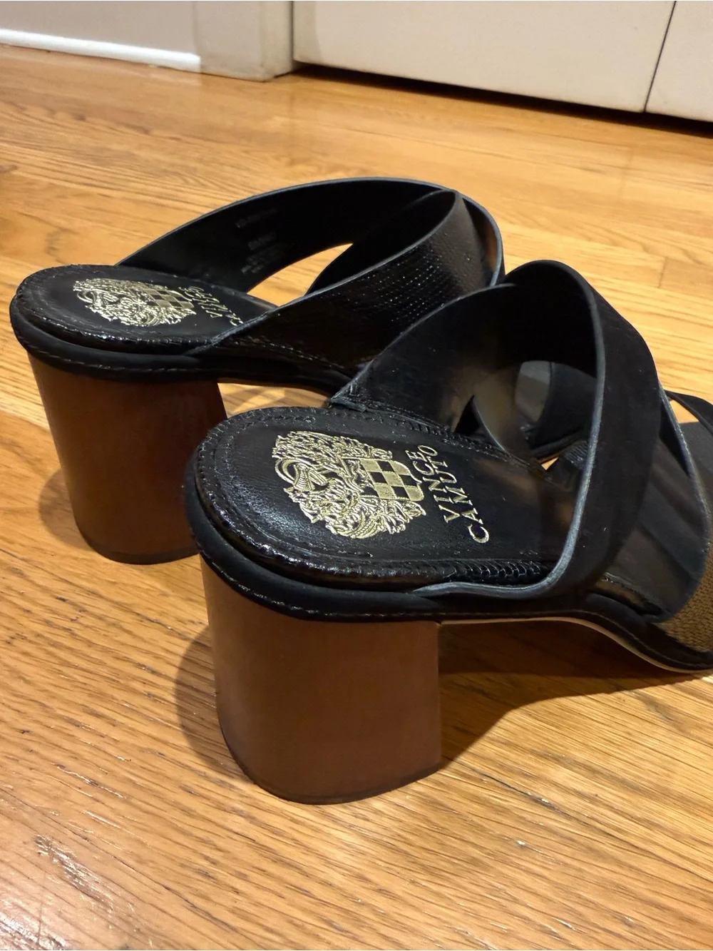 Vince Camuto Black Saygan Slide Mules - Picture 4 of 8